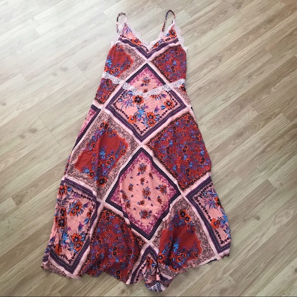 NWT Free People Boho Stevie Maxi Dress in Red - Picture 6 of 10